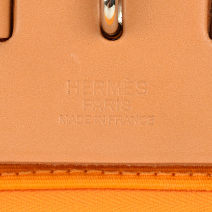 Hermes Vache Hunter Toile Her Bag Zip 39 MM Jaune D'or 18 of 18