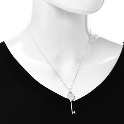 Tiffany Sterling Silver Return to Tiffany Heart Key Pendant Necklace 2 of 6