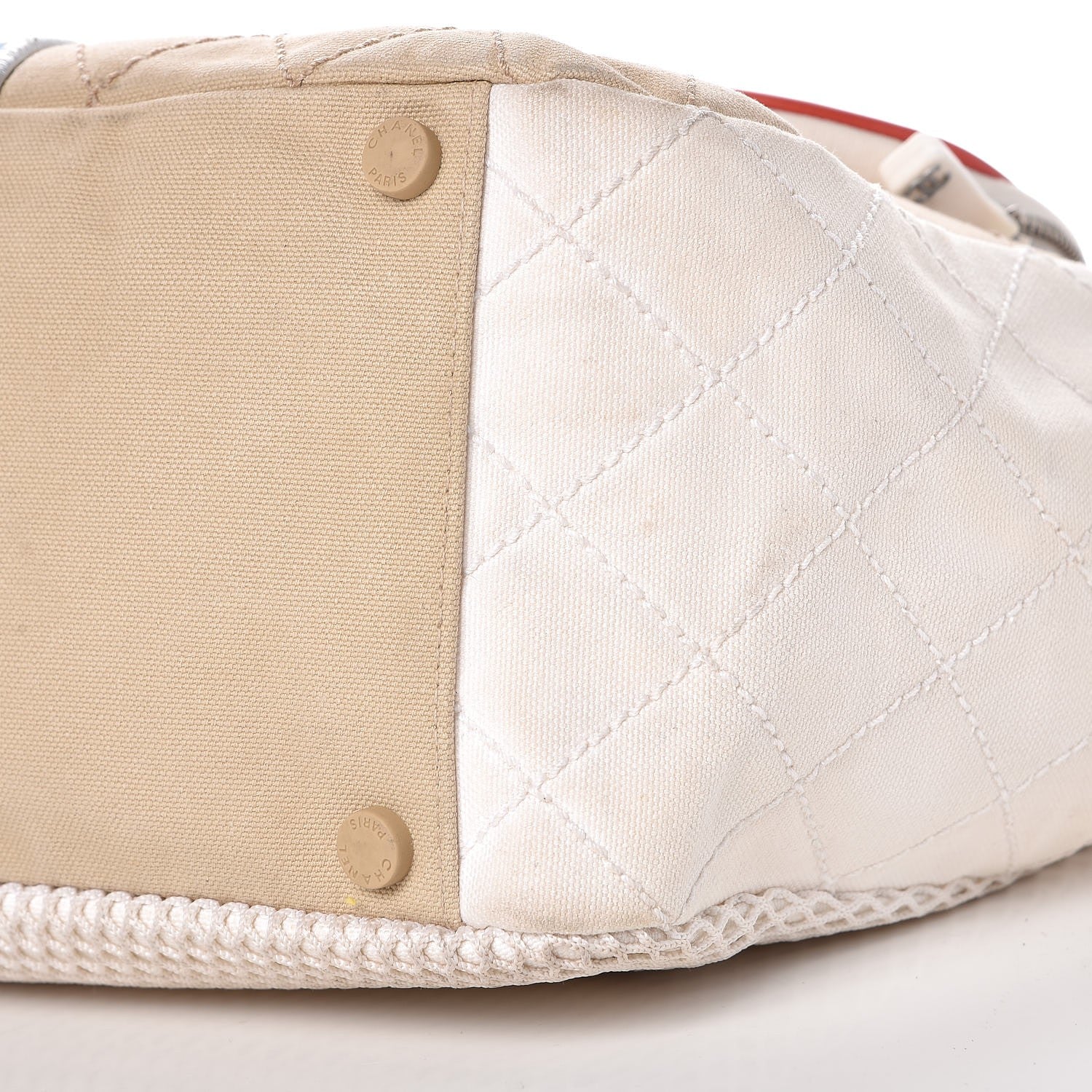 Chanel Canvas Quilted N°5 Shopping Tote Beige 11 of 24