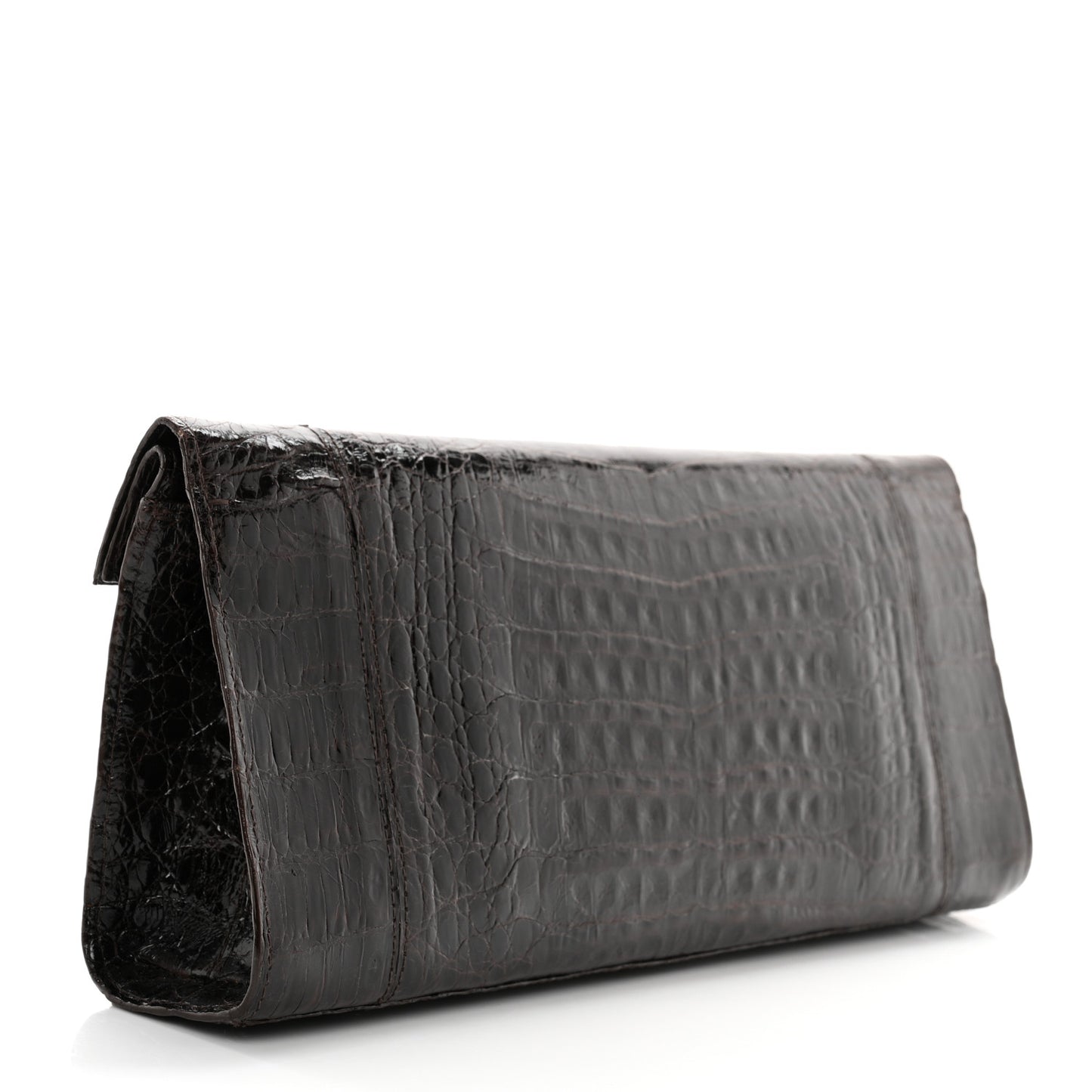 Crocodile Clutch Brown