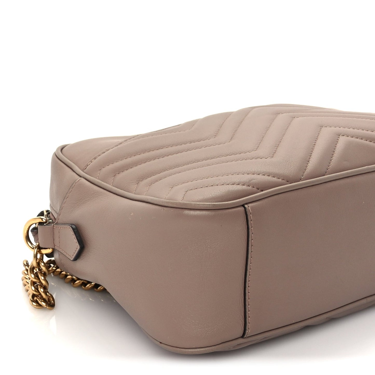 Calfskin Matelasse Medium GG Marmont Chain Shoulder Bag  Porcelain Rose