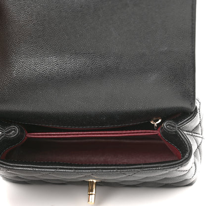 Chanel Caviar Quilted Extra Mini Coco Handle Flap Black 5 of 11