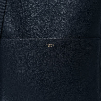 Celine Soft Grained Calfskin Sangle Bucket Bag Navy Blue 6 of 8