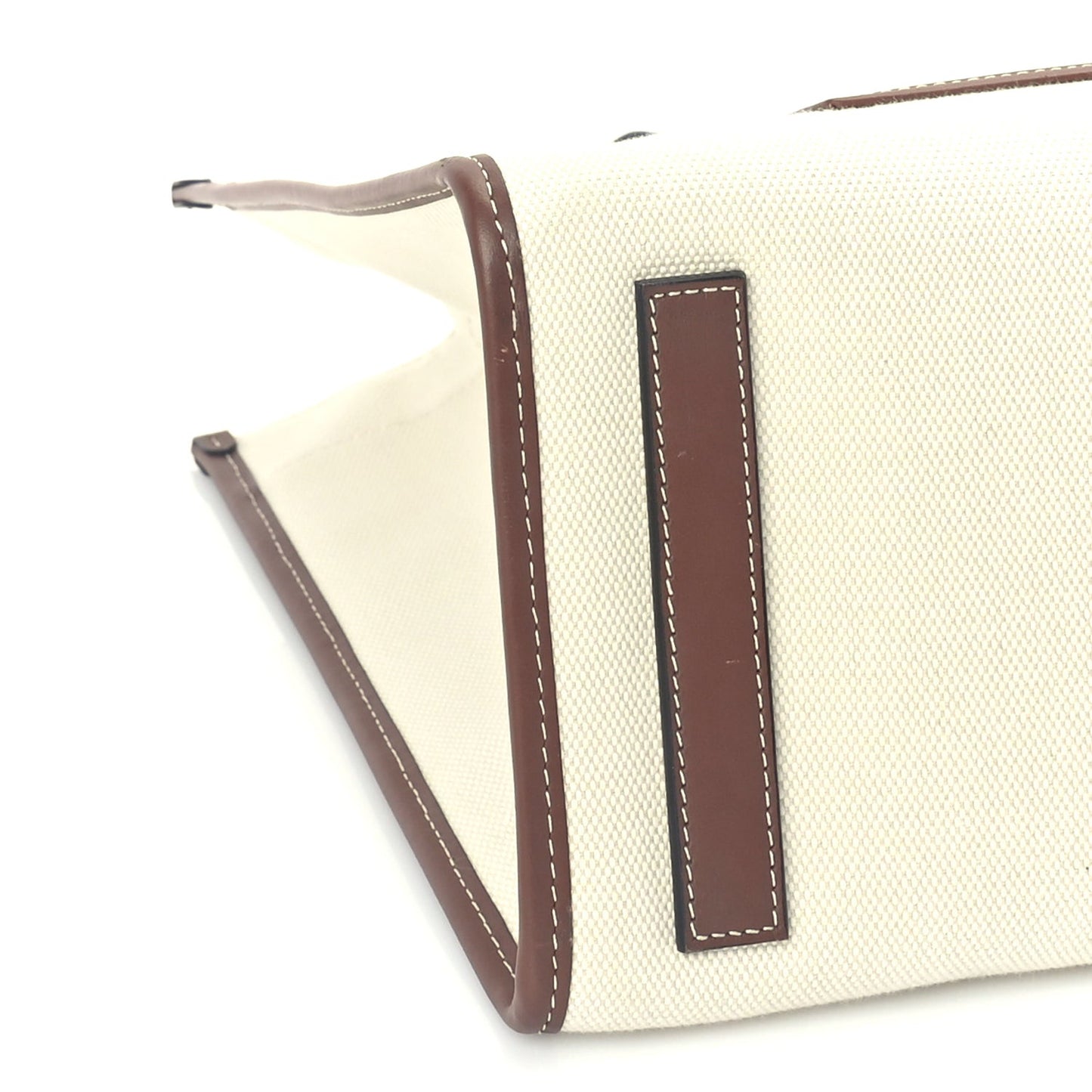 Canvas Smooth Calfskin Medium Two Tone Freya Tote Brown