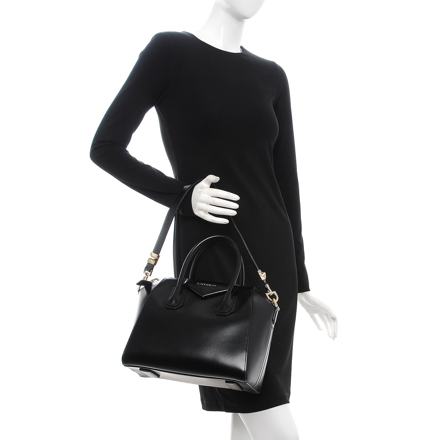 Givenchy Shiny Lord Calfskin Small Antigona Black 2 of 10