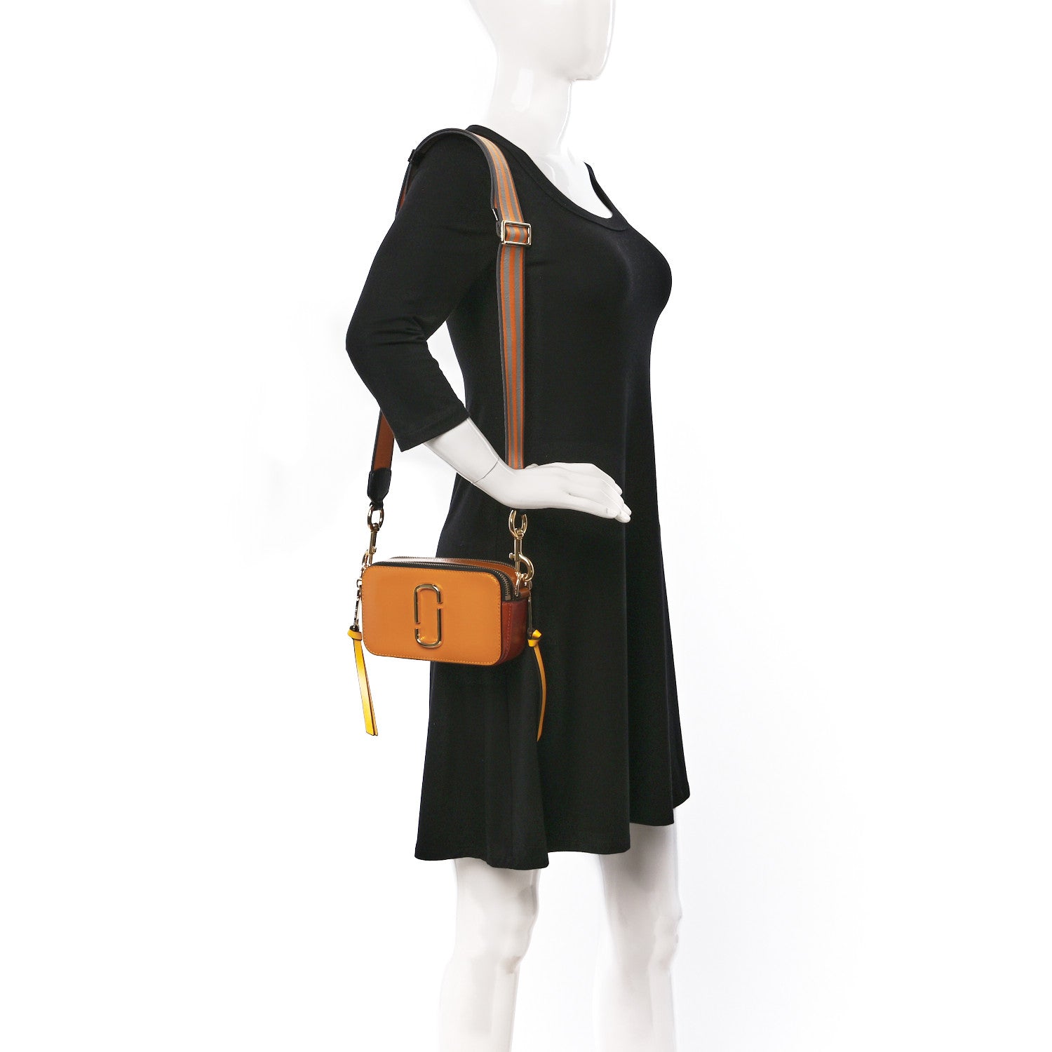 Marc Jacobs Saffiano Small Snapshot Camera Bag Yellow Multi 2 of 10