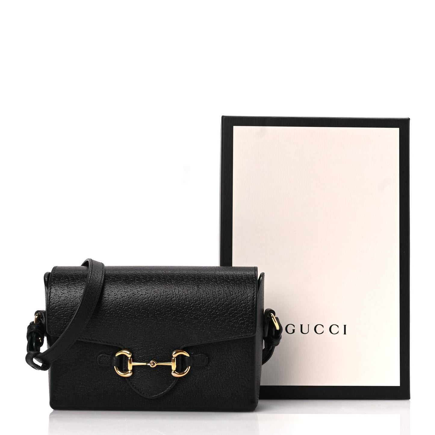 Calfskin Horsebit 1955 Shoulder Bag Black