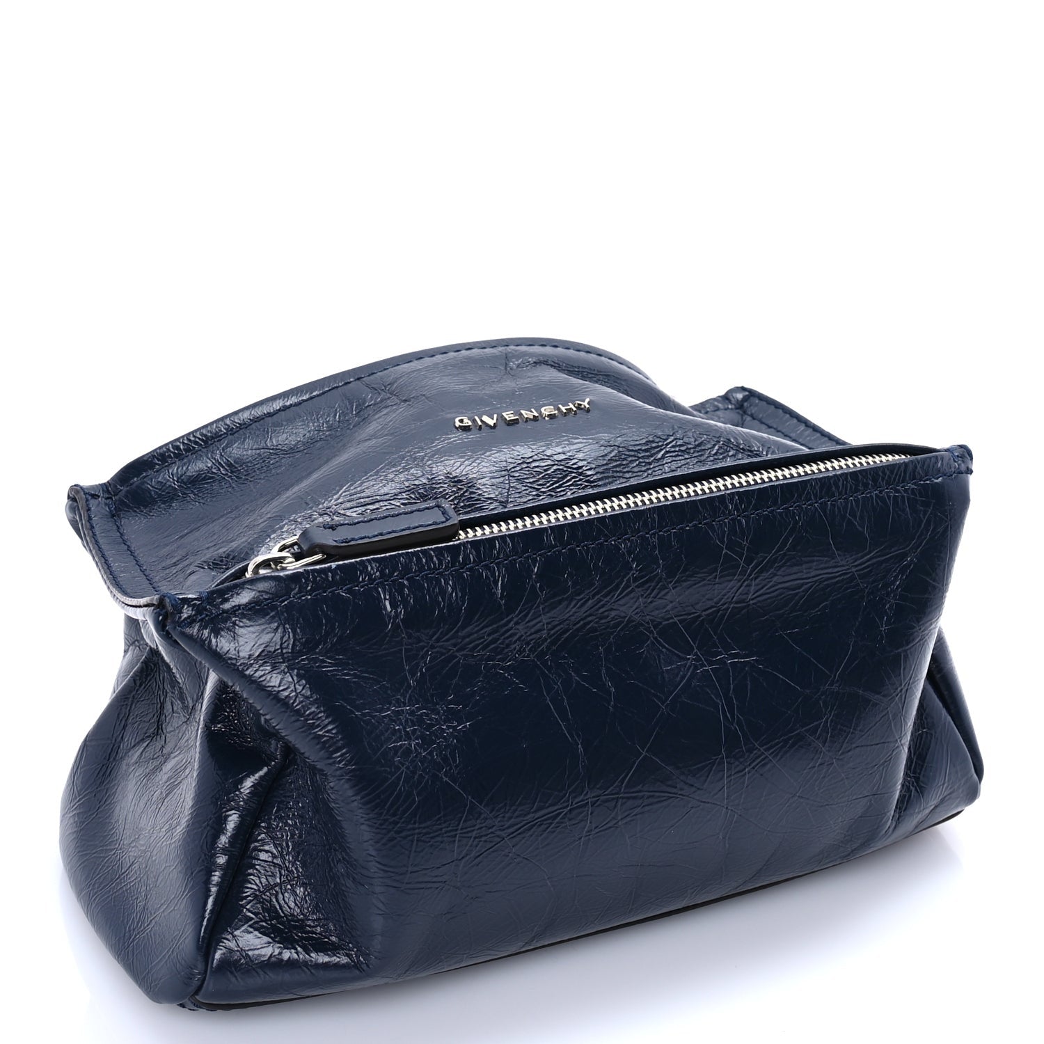 Givenchy Crinkled Patent Mini Pandora Navy 3 of 8