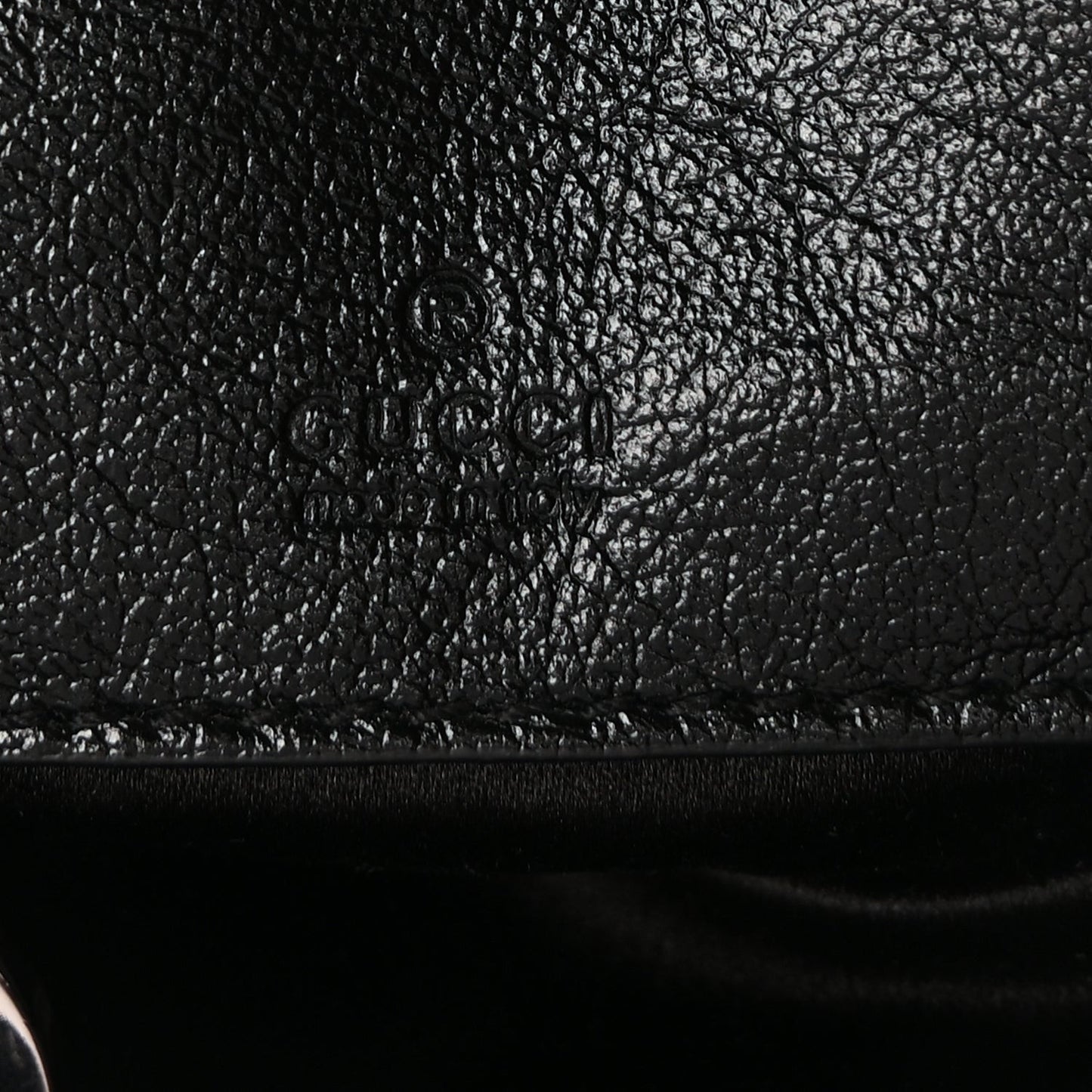 Sequin Mini GG Marmont 2.0 Bucket Bag  Black