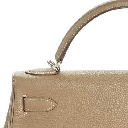 Hermes Togo Kelly Retourne 32 Etoupe 12 of 26