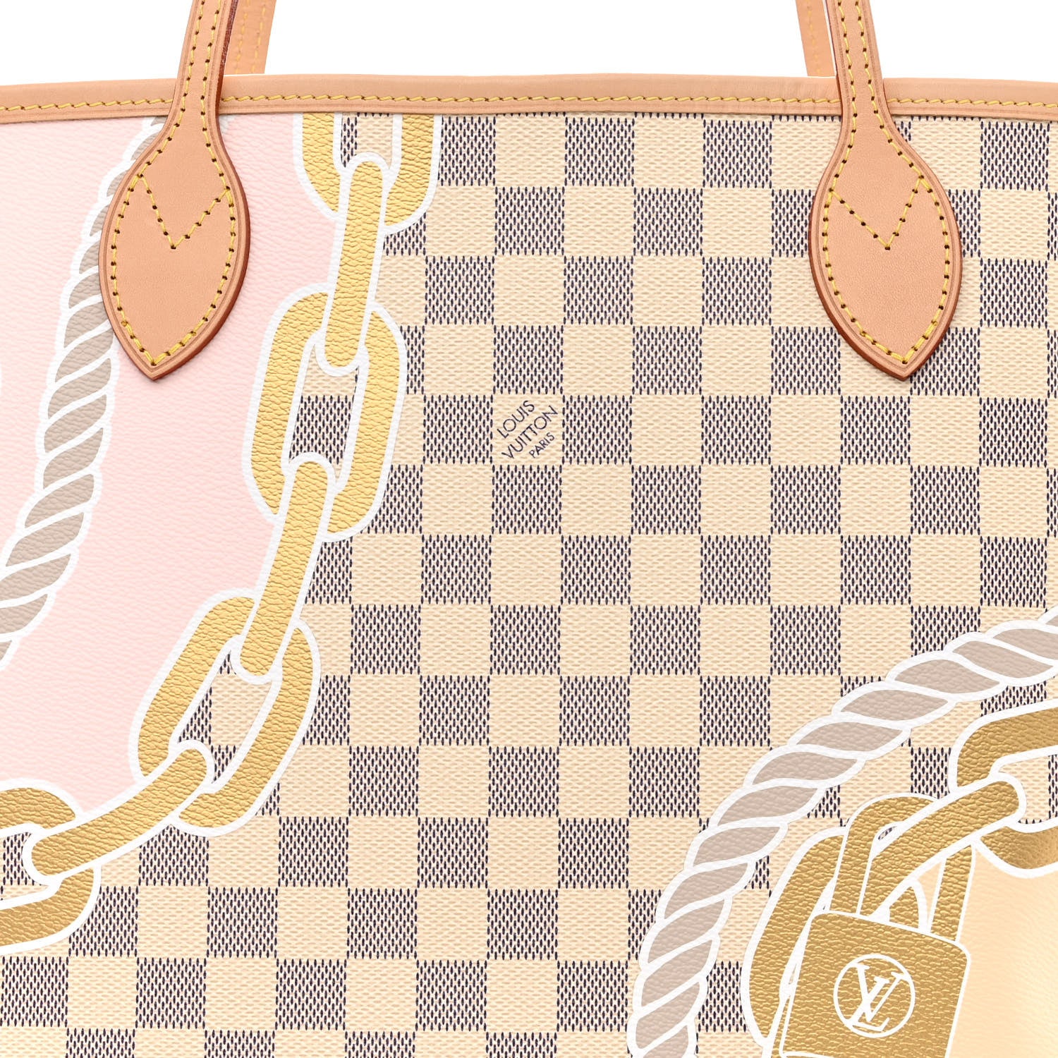 Louis Vuitton Damier Azur Nautical Neverfull MM 9 of 12