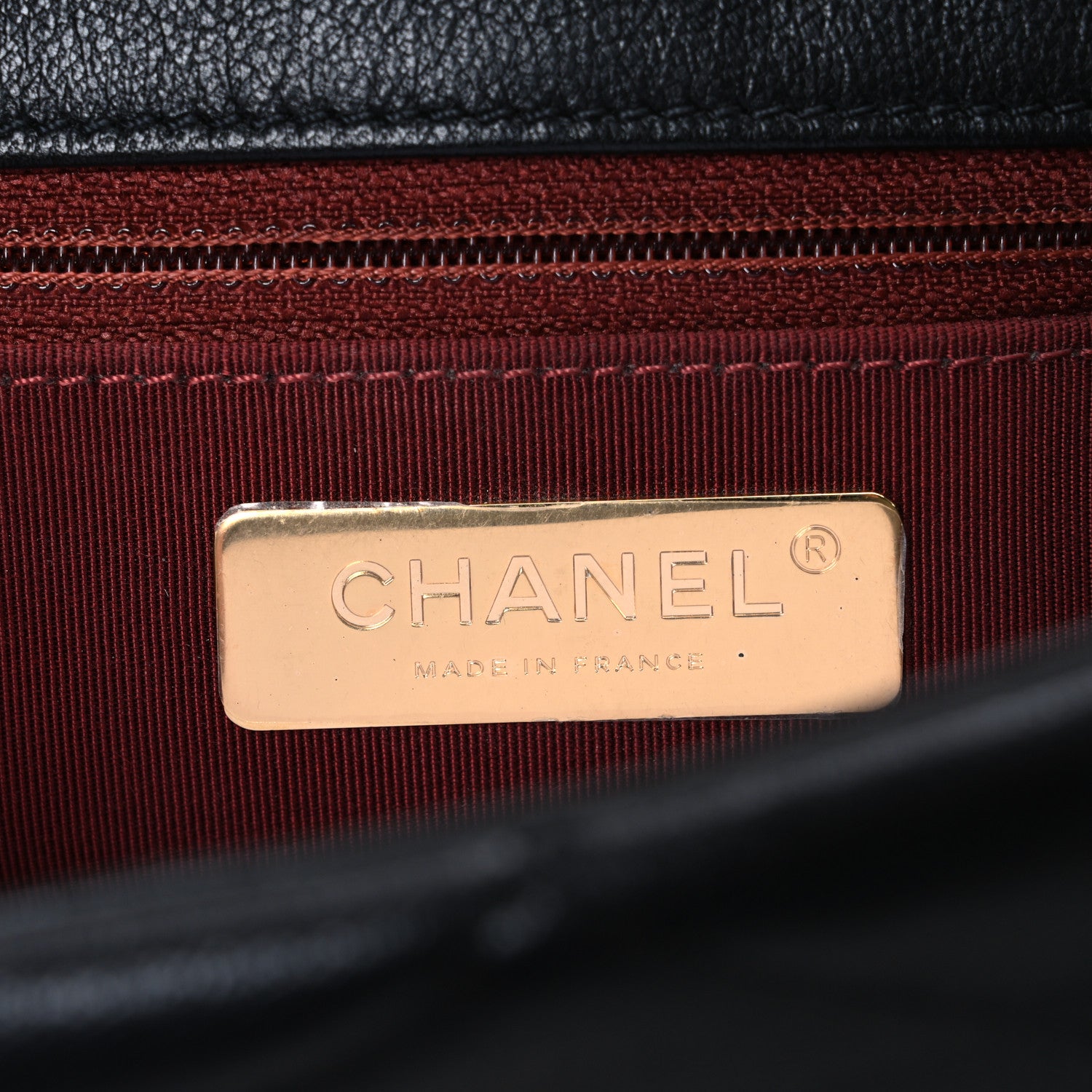 Chanel Goatskin Quilted Large Chanel 19 Flap Black 6 of 10