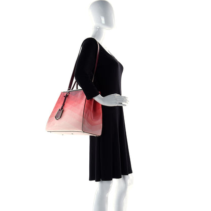 Fendi Vitello Elite Geometric Degrade Regular 2Jours Tote 5 of 15