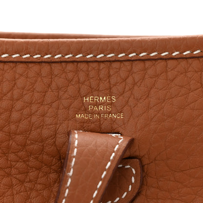 Hermes Taurillon Clemence Evelyne TPM Gold 6 of 11