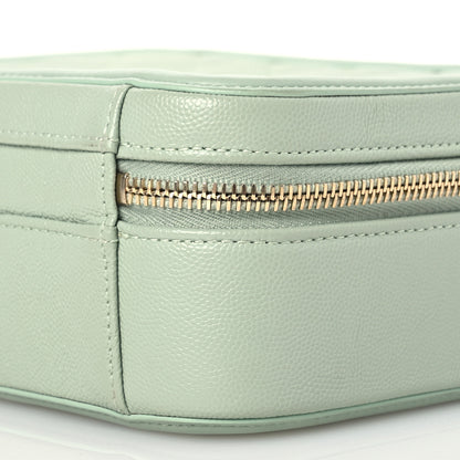 Chanel Caviar Quilted Medium CC Filigree Vanity Case Mint 12 of 15