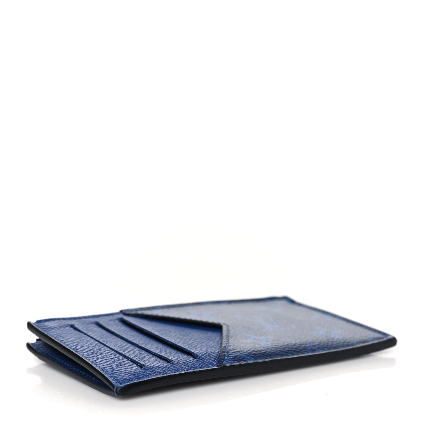 Monogram Taiga Coin Card Holder Cobalt