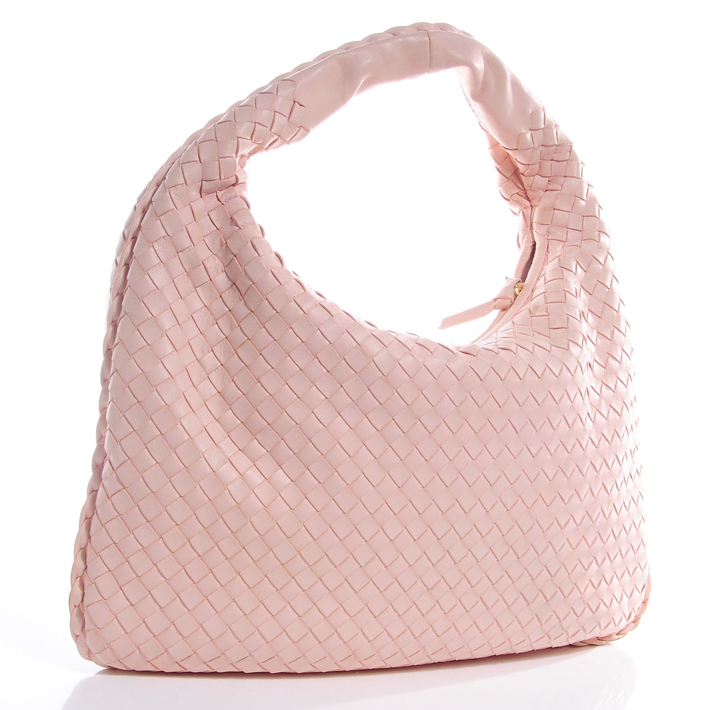 Nappa Intrecciato Medium Veneta Hobo Magnolia