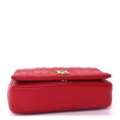 Burberry Lambskin Quilted Small Lola Bag Red 3 of 8