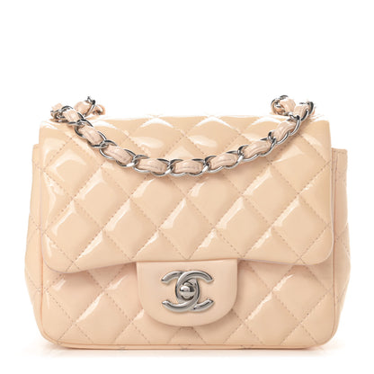 Chanel Patent Quilted Mini Square Flap Light Pink 1 of 14