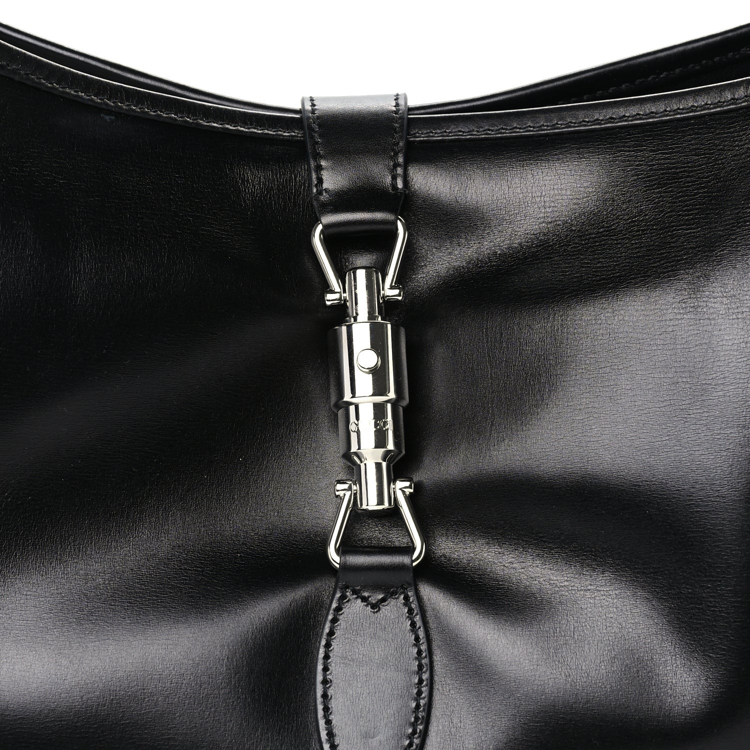 Gucci Calfskin Large Jackie 1961 Shoulder Bag  Black 6 of 8