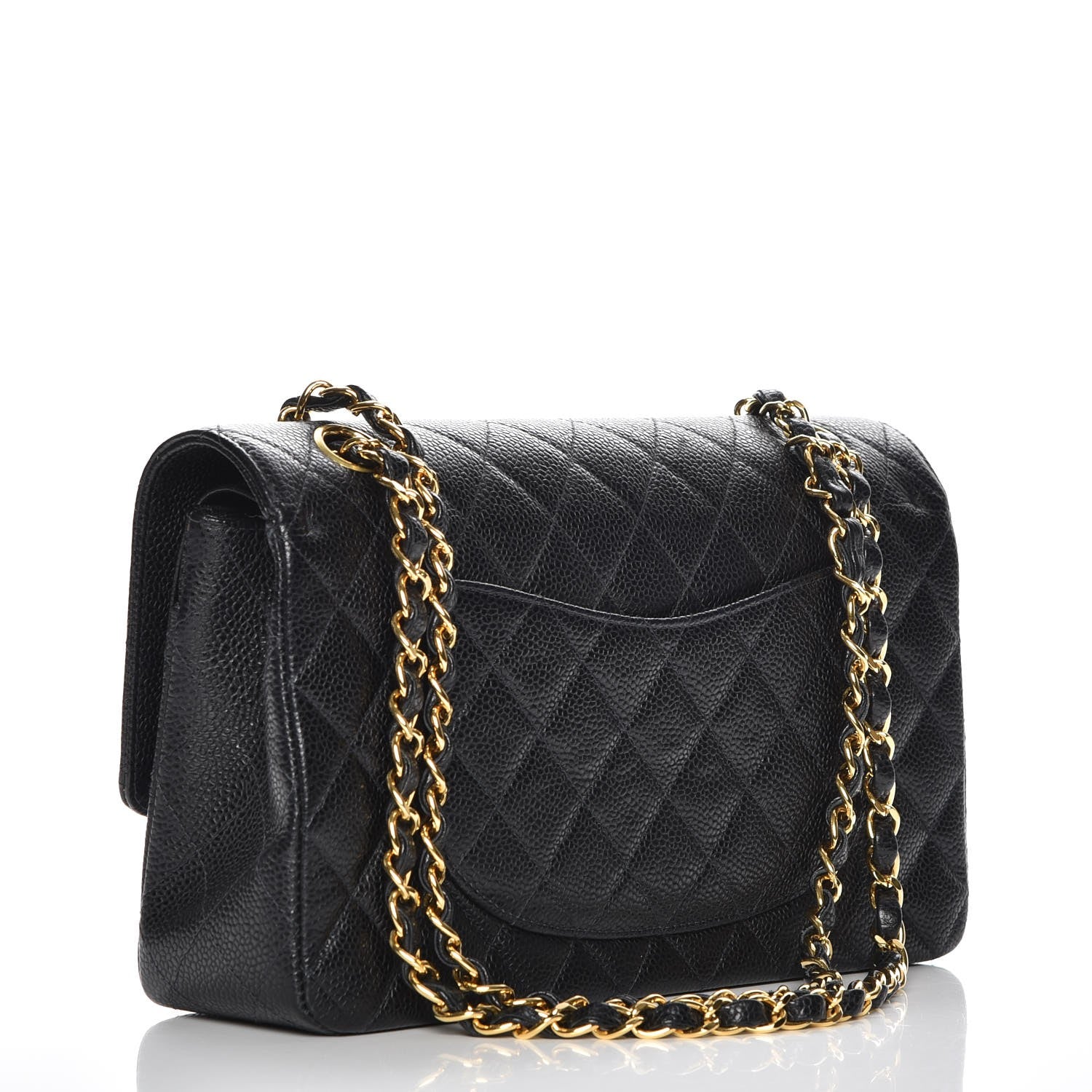 Chanel Caviar Quilted Medium Double Flap Black 7 of 28