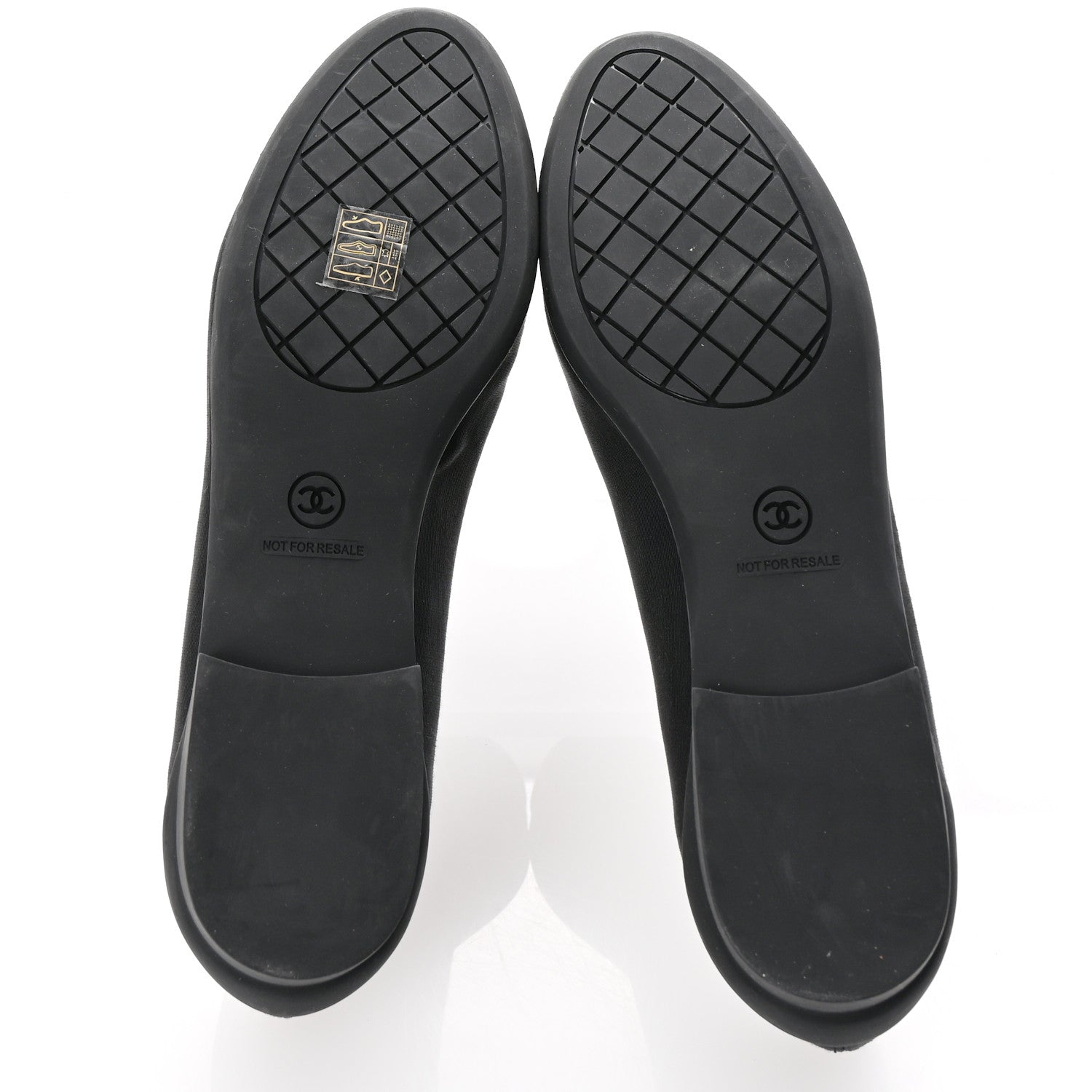 Chanel Grosgrain Cap Toe Uniform Ballerina Flats 41 Black 6 of 9