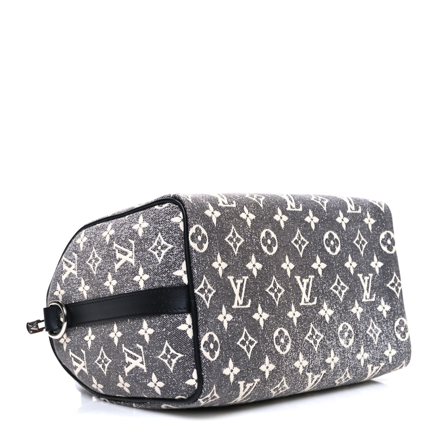 Denim Monogram Jacquard Speedy Bandouliere 25 Black