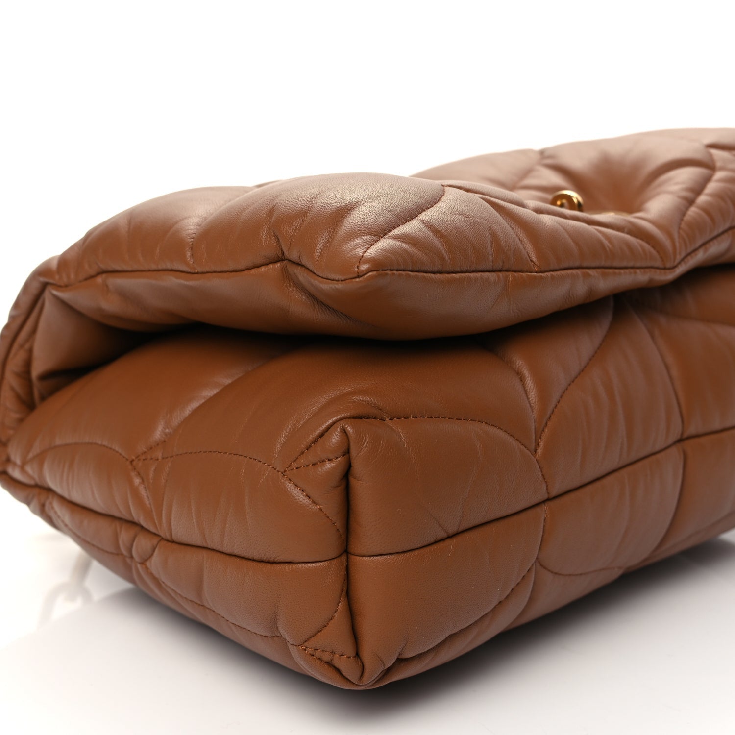 Mulberry Nappa Pillow Quilted Softie Bag Tobacco Brown 8 of 9