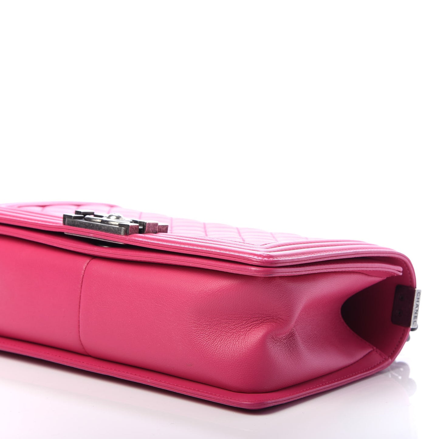 Lambskin Quilted Medium Boy Flap Pink