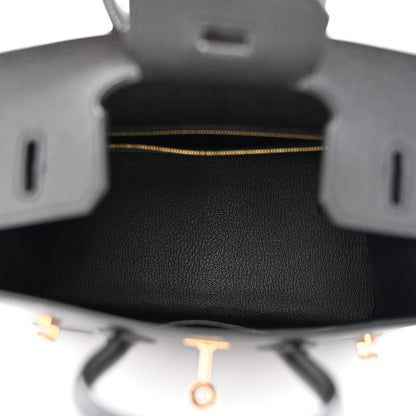 Hermes Epsom Birkin Sellier 25 Black 5 of 11
