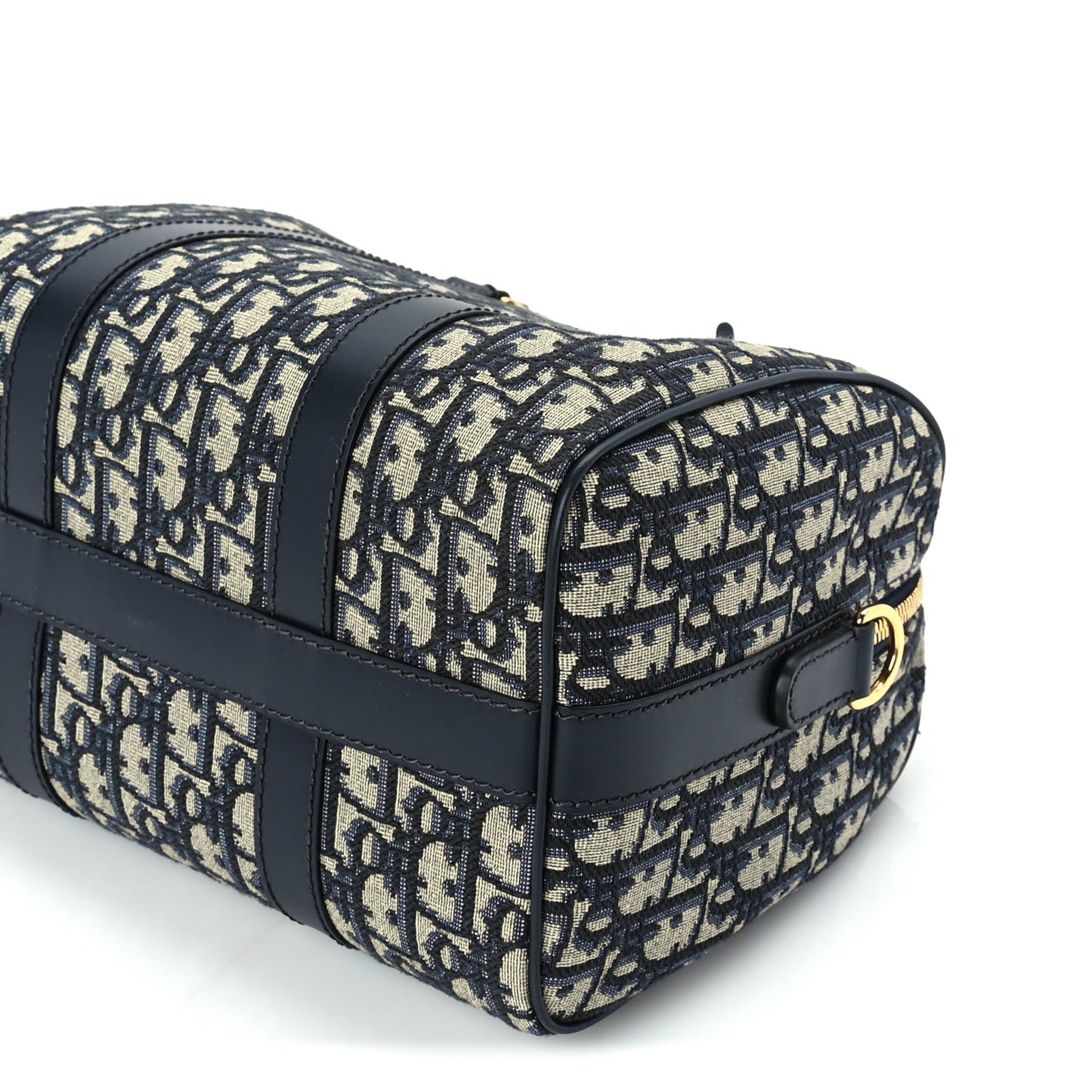 Oblique Calfskin Groove 25 Bag Blue