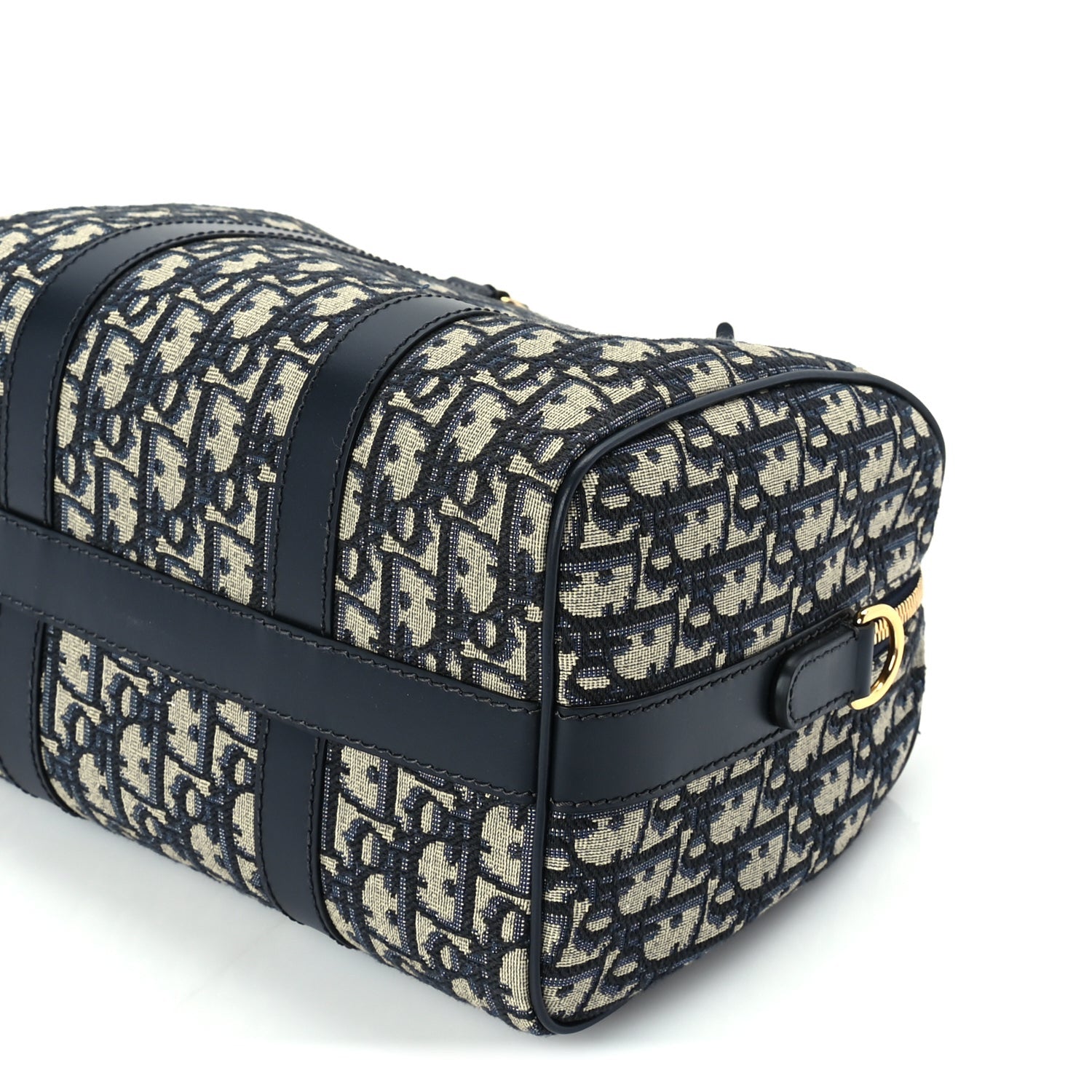Christian Dior Oblique Calfskin Groove 25 Bag Blue 8 of 8