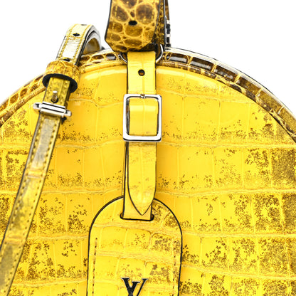 Louis Vuitton Crocodile Petite Boite Chapeau Jaune 6 of 8