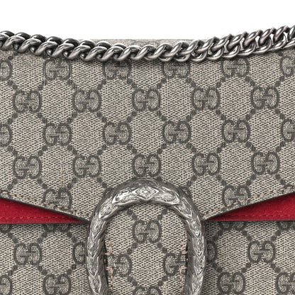 Gucci GG Supreme Monogram Small Dionysus Shoulder Bag  Red 6 of 7