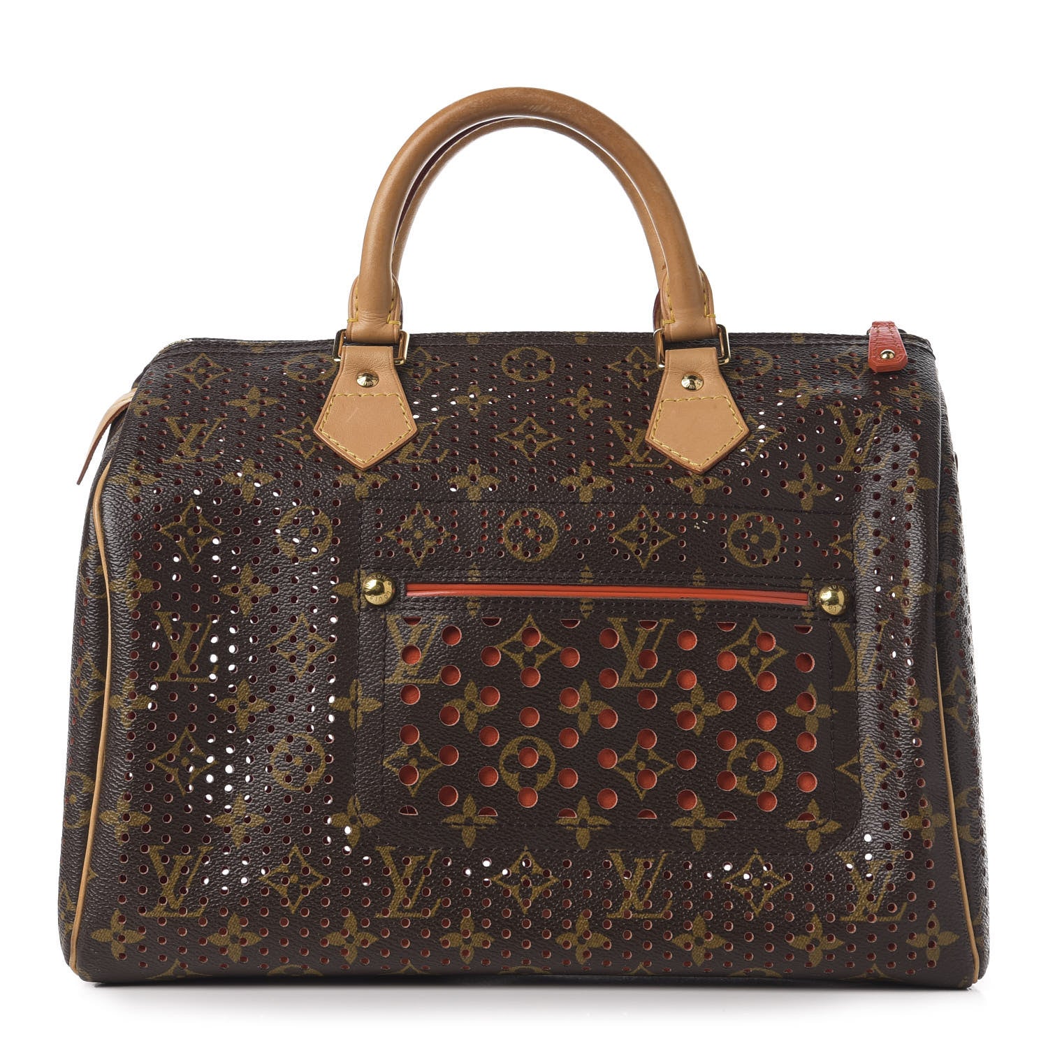 Louis Vuitton Monogram Perforated Speedy 30 Orange 1 of 10