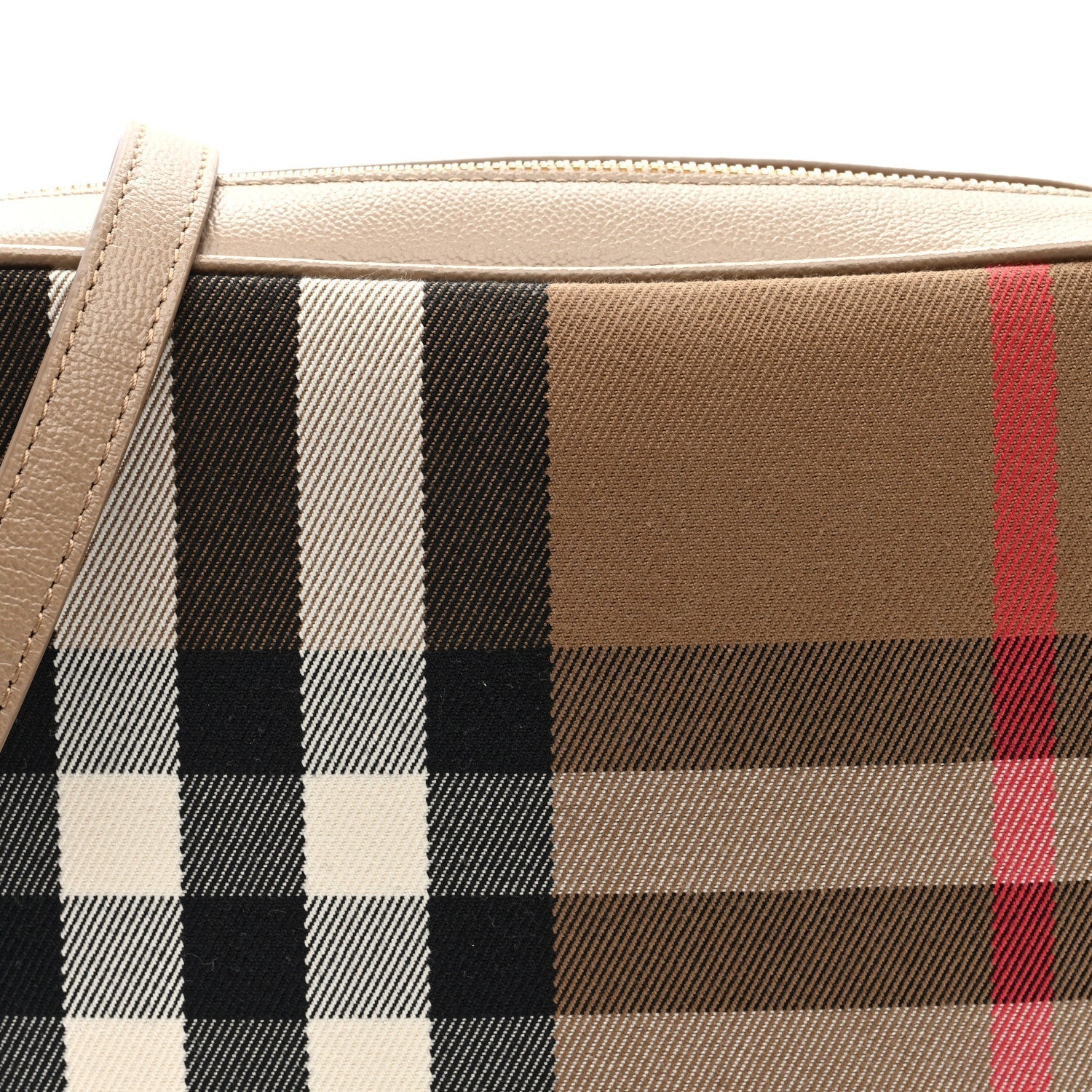 Burberry Calfskin House Check Medium Camera Bag Chestnut Beige 7 of 7