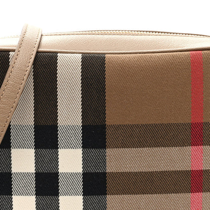 Burberry Calfskin House Check Medium Camera Bag Chestnut Beige 7 of 7