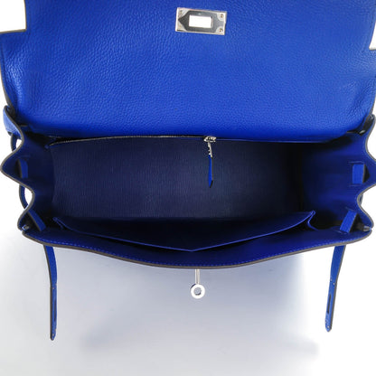 Hermes Togo Kelly Retourne 32 Bleu Electrique 5 of 25