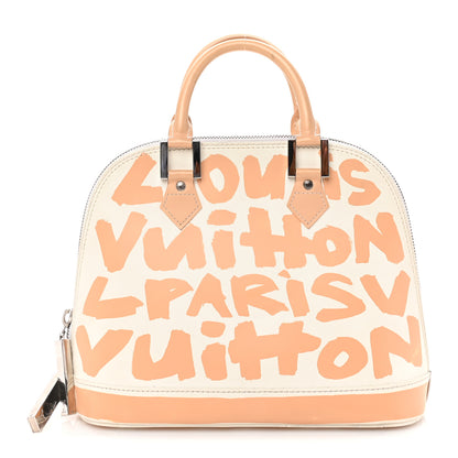 Louis Vuitton Graffiti Alma MM Peach 1 of 8