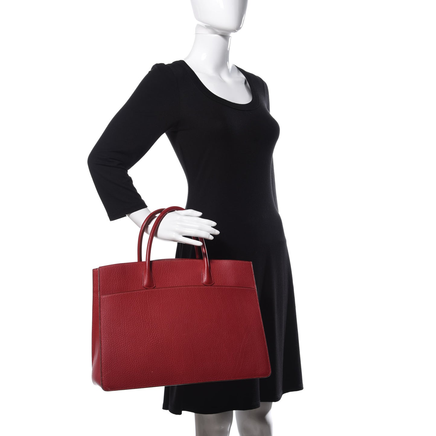 Togo White Bus 40 Rouge Casaque