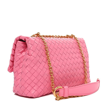 Bottega Veneta Nappa Intrecciato Small Olimpia Shoulder Bag Antique Pink 3 of 7