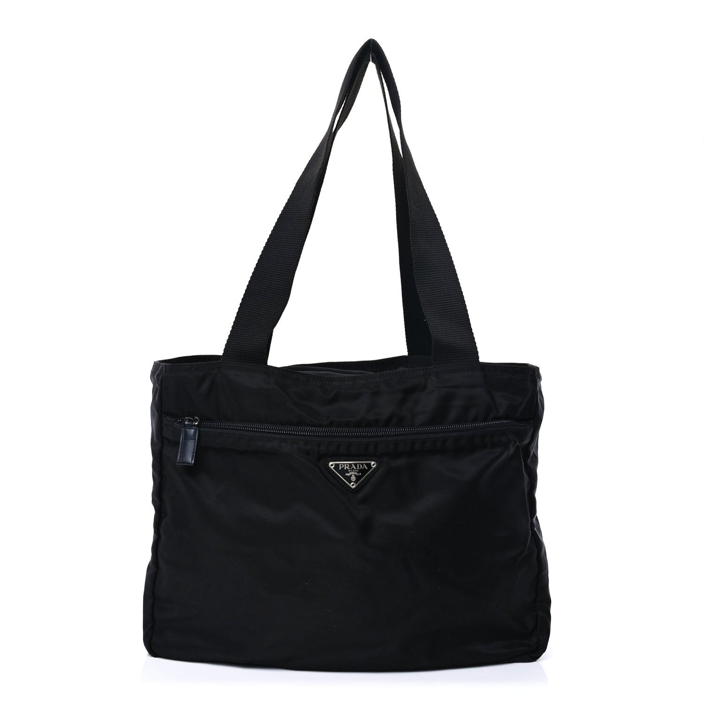 Tessuto Nylon Saffiano Tote Black