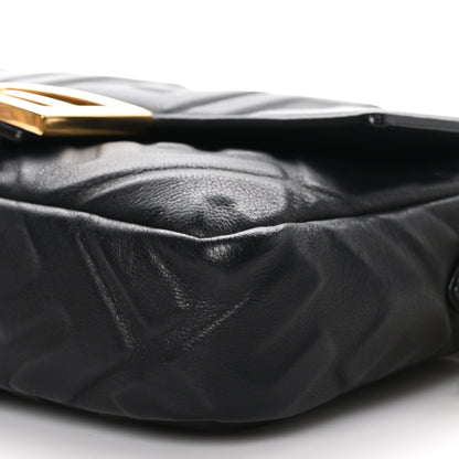 Fendi Nappa FF 1974 Embossed Mini Baguette Black 9 of 9