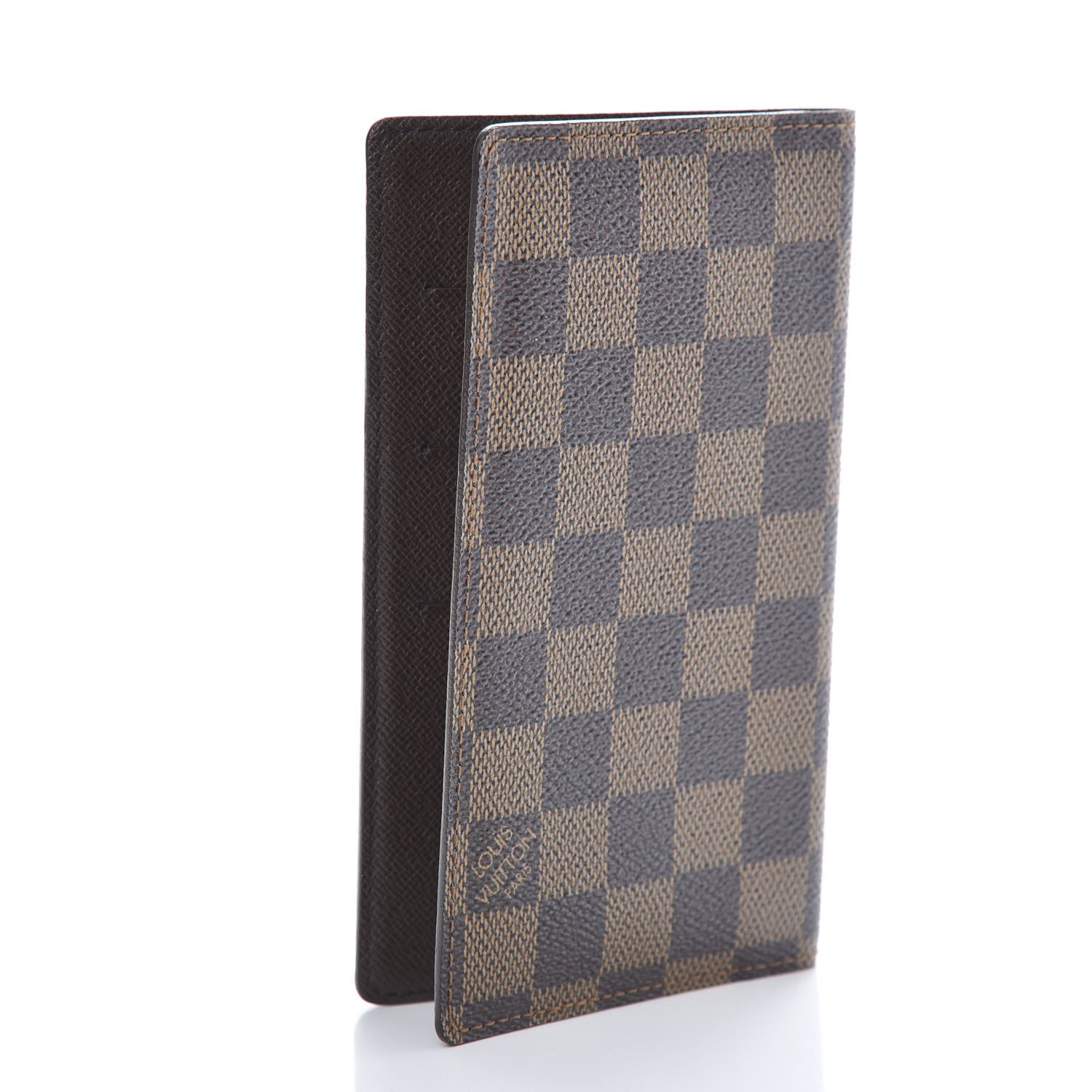 Louis Vuitton Damier Ebene Checkbook Cover Wallet 3 of 7