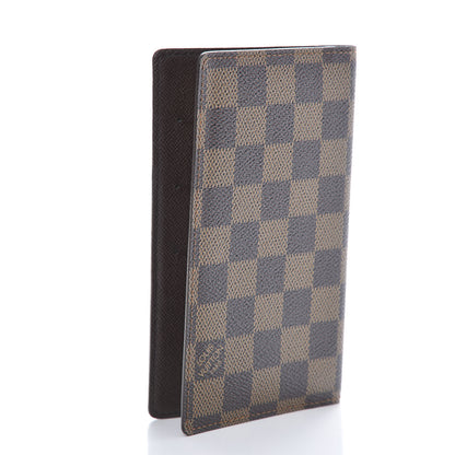 Louis Vuitton Damier Ebene Checkbook Cover Wallet 3 of 7