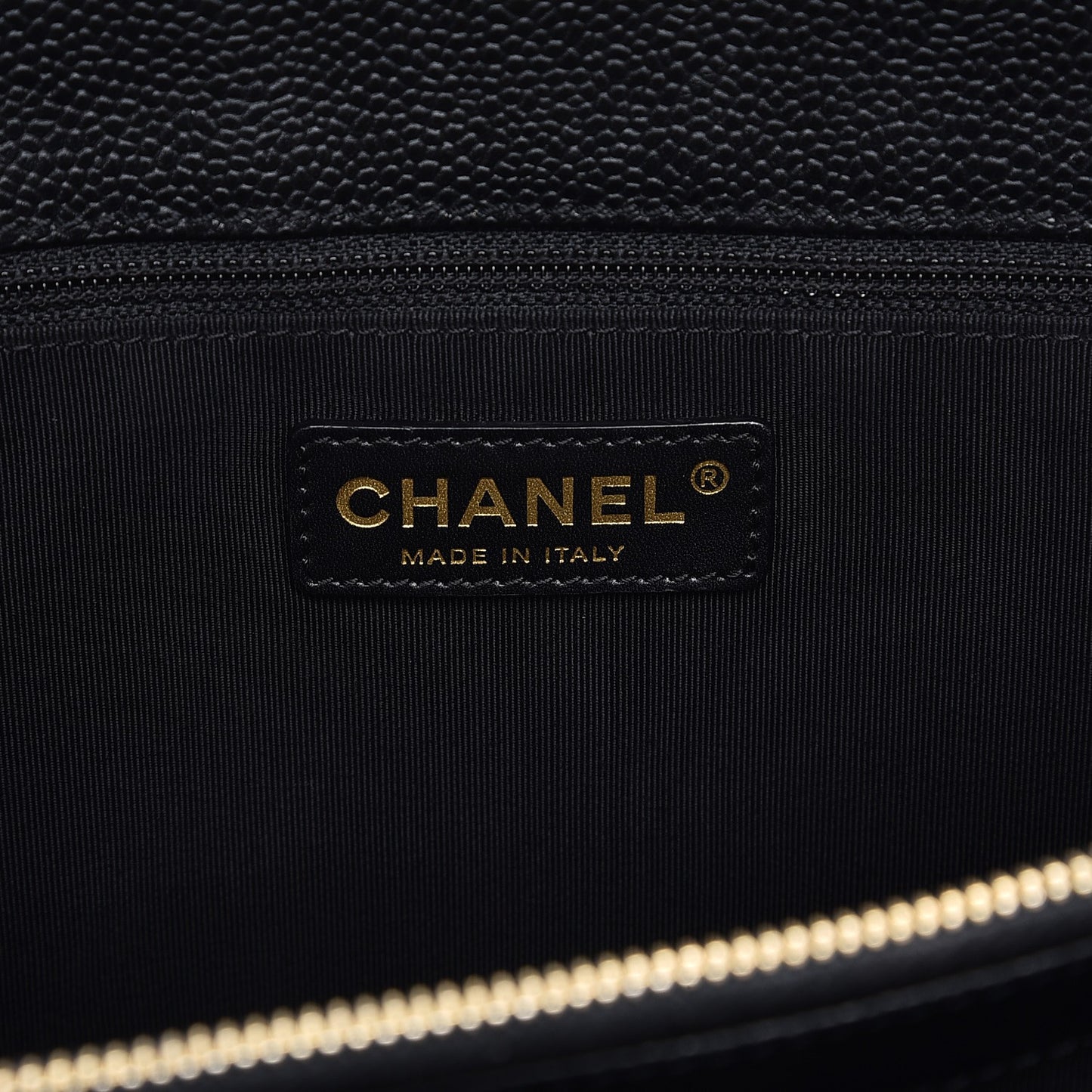 Caviar Quilted Grand Shopping Tote GST Black