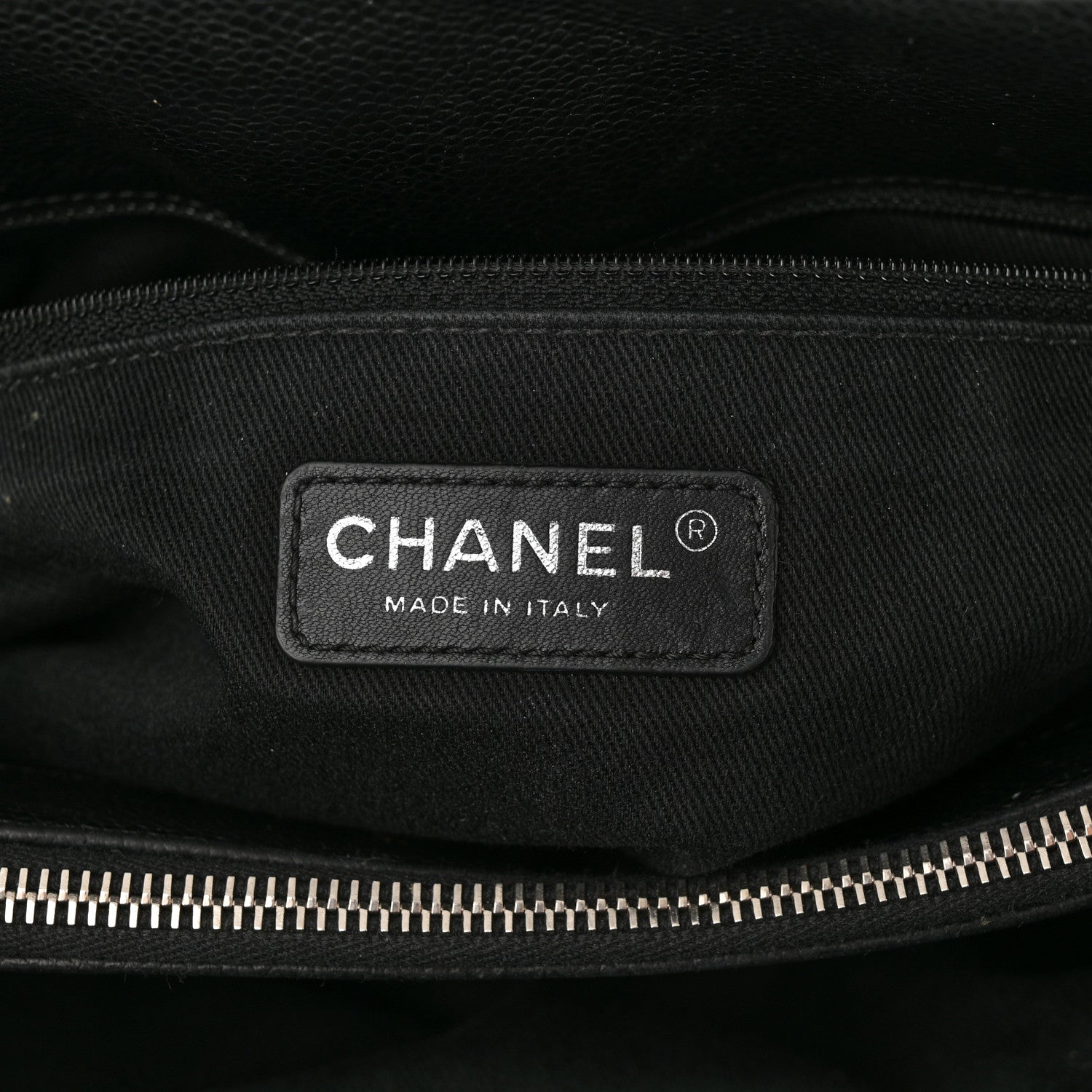 Chanel Caviar Quilted CC Timeless Soft Tote Black 7 of 12