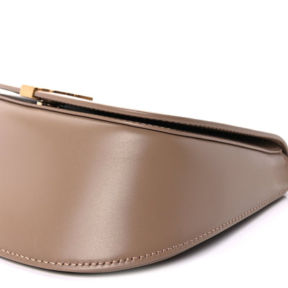 Saint Laurent Box Calfskin Mini Voltaire Top Handle Bag  Dark Toffee 7 of 8