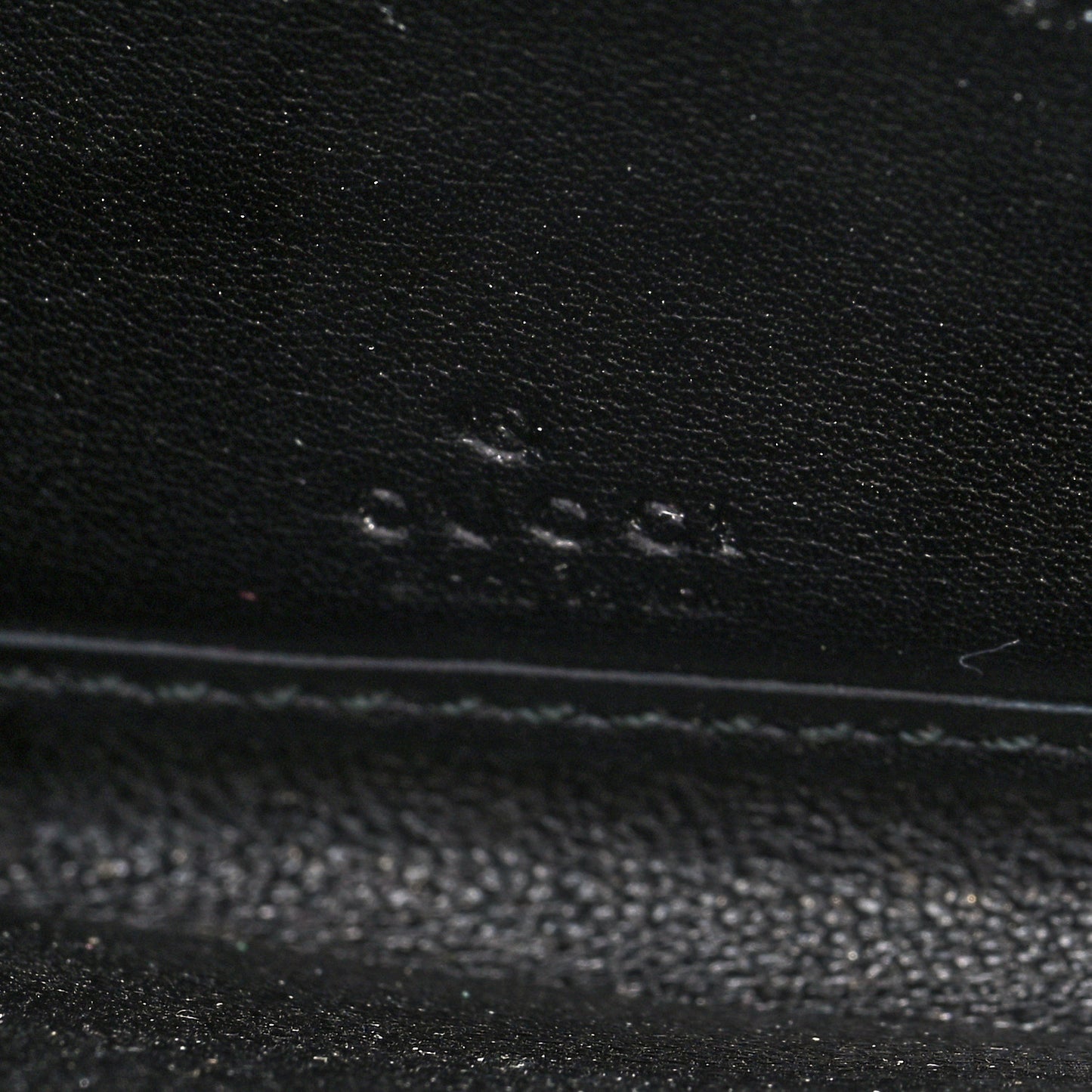 Guccissima Large Twins Zip Around Wallet Black