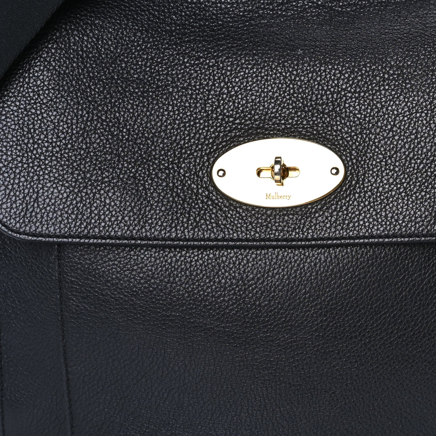 Mulberry Natural Grain Calfskin Antony Messenger Crossbody  Black 6 of 7